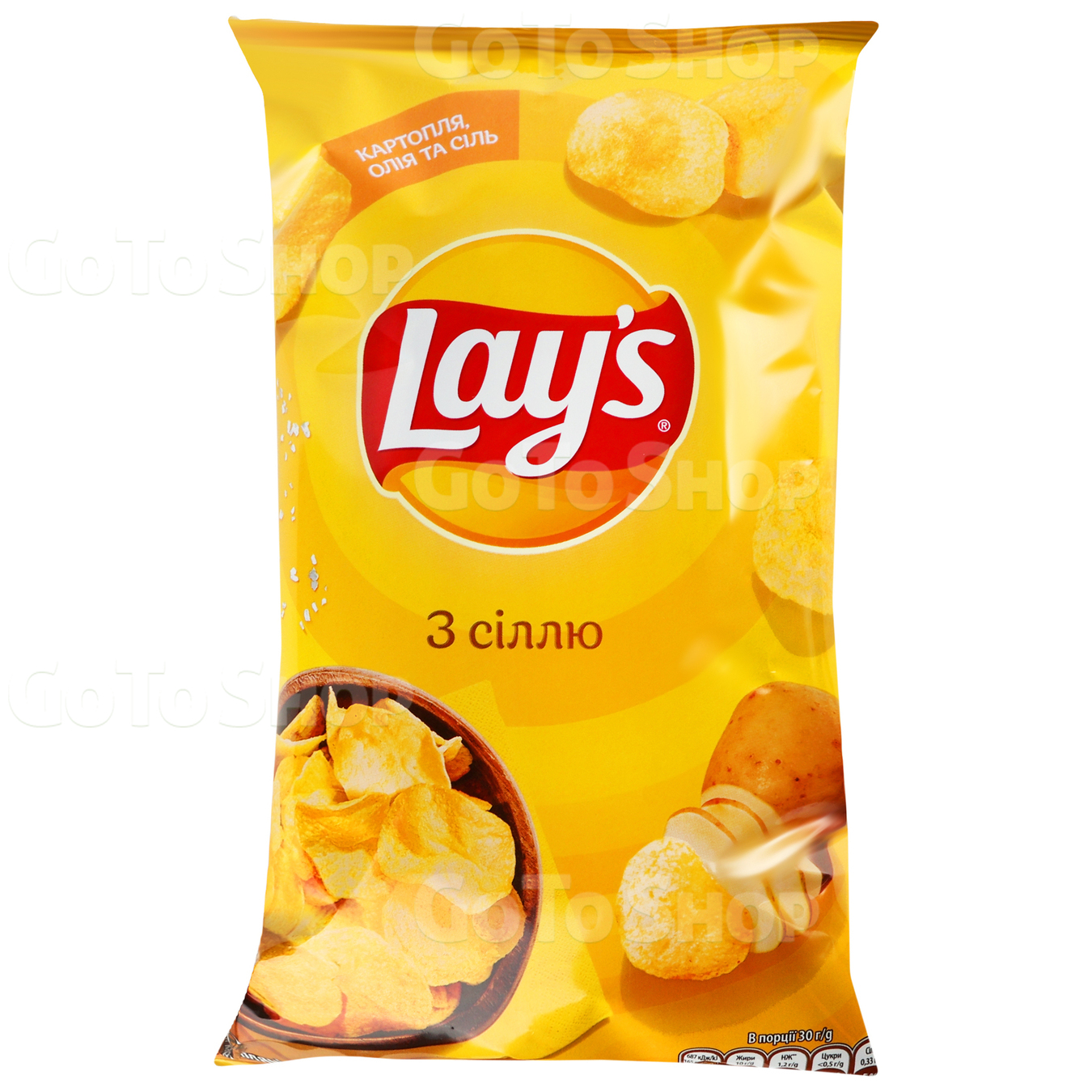 Чіпси Lay&#039;s картопляні з сіллю 120г