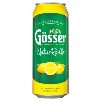Пиво світле Gosser Natur Radler 2% 0,5л