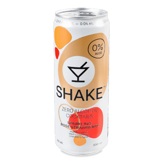 Напій соковмісний Shake SparklingStrawberry сильногазований з/б 330мл