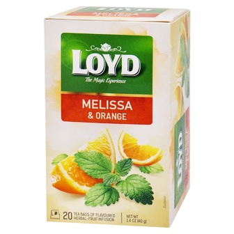 Чай трав'яний Loyd Меліса і Апельсин 2г*20шт