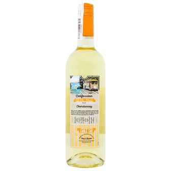 Вино Cable Car Chardonnay VIS біле сухе 12,5% 0,75л