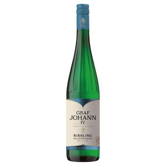 Вино Graf Johann IV Riesling Halbtrocken VIS біле напівсухе 11,5% 0,75л