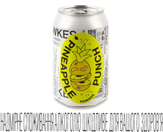 Сидр Hawkes Pineapple Punch з/б, 0,33л