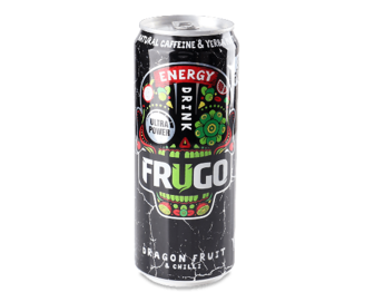 Напій енергетичний Frugo Wild Punch Black безалкогольний з/б, 0,33л