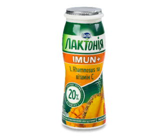 Йогурт «Лактонія» «Імун+» мультифрукт вітамін С 1,5%, 100г