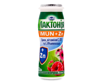 Напій кисломолочний «Лактонія» малина-ехінацея 1,5%, 100г