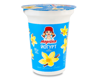 Йогурт Марійка ванільний 4% стакан, 260г