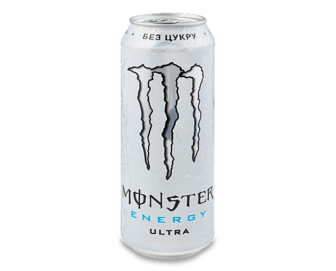 Напій енергетичний Monster Energy Ultra безалкогольний з/б, 0,5л