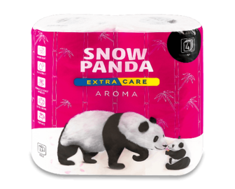Папір туалетний «Сніжна панда» Extra Care Aroma, 4шт