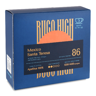 Кава Buco High Mexico Santa Teresa в дріпах 5*10г