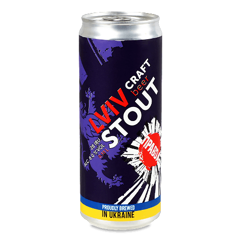 Пиво «Правда» Lviv Stout темне нефільтроване з/б 0,33л