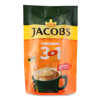 Напій кавовий Jacobs 3 в 1 Original 8*12г
