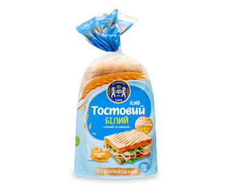 Хліб «Кулиничі» «Європейський» тостовий білий 330г