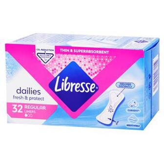 Прокладки щоденні Libresse Dailies Fresh&Protect Regular 32шт