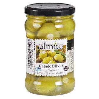 Оливки Almito з начинкою з вершкового сиру 270г