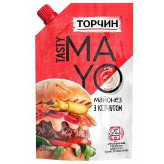 Майонезний соус ТОРЧИН® Tasty Mayo з кетчупом 190г
