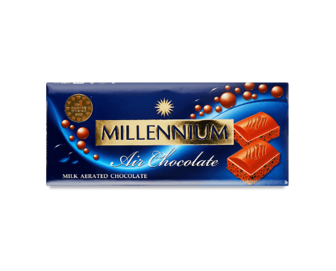 Шоколад молочний Millennium пористий 85г