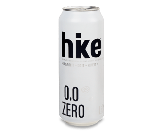 Пиво спеціальне Hike Zero 0.0 світле безалкогольне з/б 0,5л