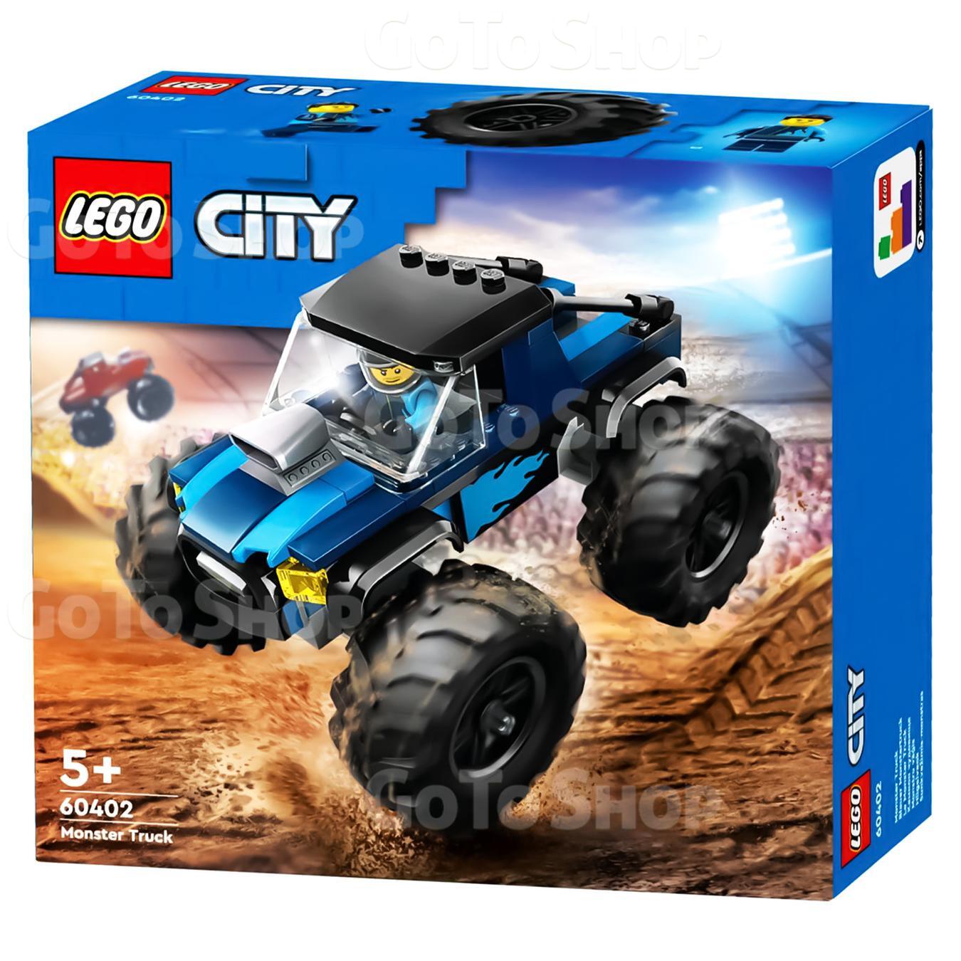 Конструктор LEGO Сіті 60402 Синя вантажівка-монстр