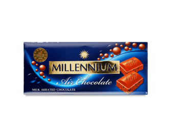 Шоколад молочний Millennium пористий, 85г