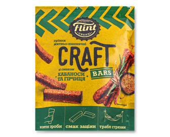 Грінки Flint Craft житньо-пшеничні кабаноси-гірчиця, 90г