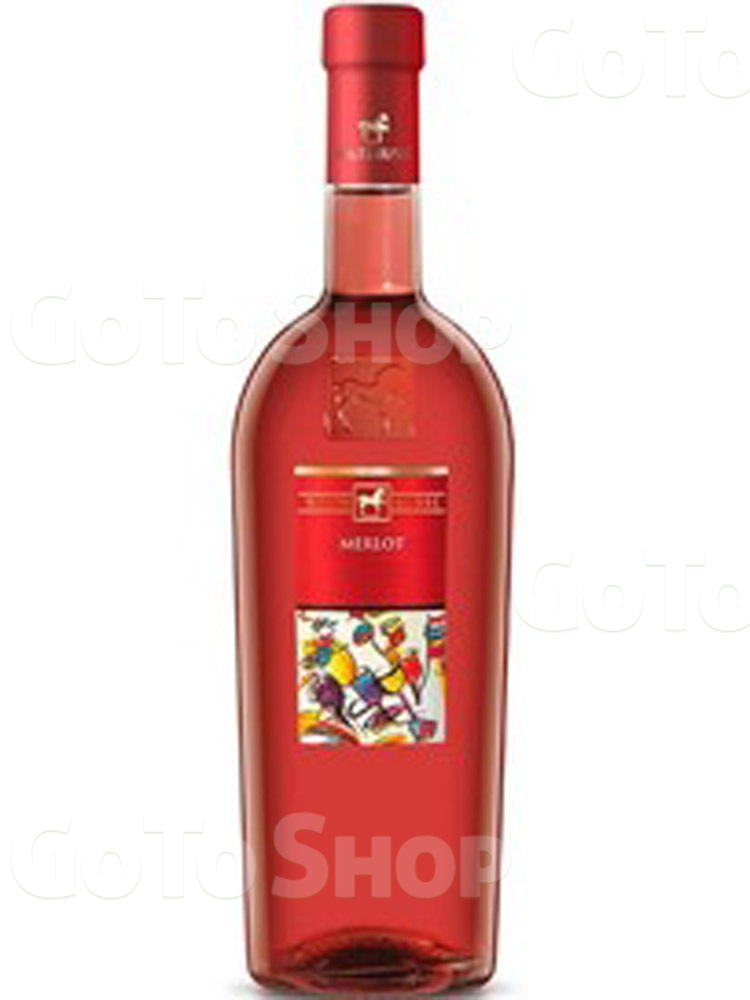 Вино Ulisse Merlot Rose рожеве н/сухе 0.75л