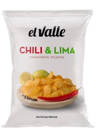 Чіпси Картопляні El Valle Chili&Lima 130г