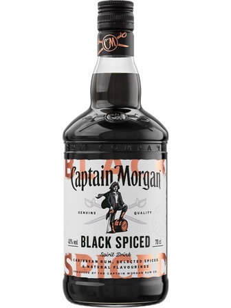 Ромовий напій Капітан Морган, Блек Спайсд / Captain Morgan, Black Spiced, 40%, 0.7л