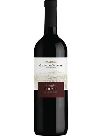 Вино Оджалеші, Ред Медіум Світ / Ojaleshi, Red Medium Sweet, Georgian Valleys, червоне напівсолодке 0.75л