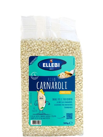 Рис середньозерний Карнаролі, Ellebi, 500г
