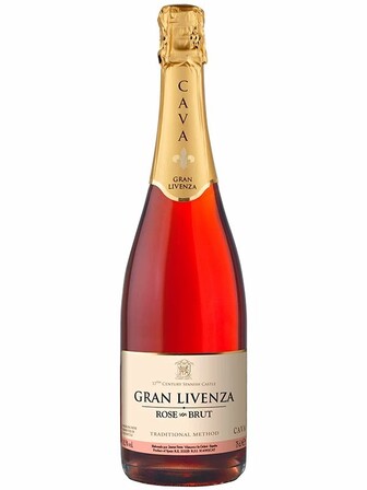 Ігристе вино Кава Гран Лівенца Розе / Cava Gran Livenza Rose, рожеве брют 11.5% 0.75л