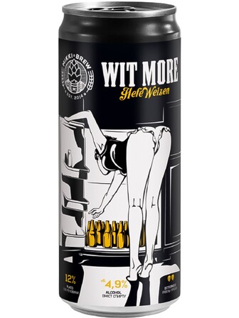 Пиво Віт Мо, Міккі Брю / Wit More, Mikki Brew, Volynski Browar, ж/б, 4.9%, 0.33л
