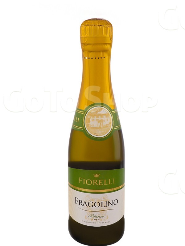 Ігристе вино Фраголіно Фіореллі Б&#039;янко / Fragolino Fiorelli Bianco, біле солодке 7% 0.2л