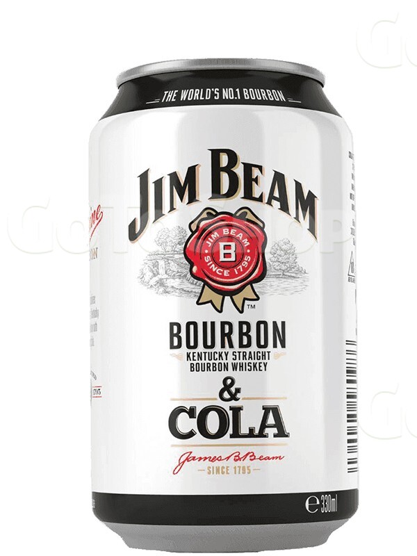 Напій газований слабоалкогольний Бурбон Джим Бім &amp; Кола / Bourbon Jim Beam &amp; Cola, 4.5%, 0.33л