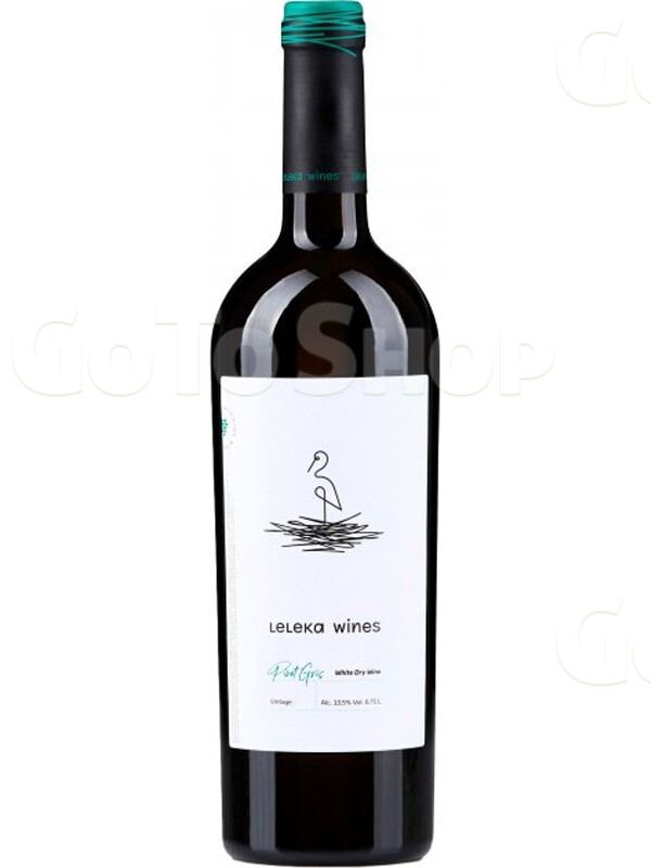 Вино Піно Грі / Pinot Gris, Leleka Wines, біле сухе 0.75л