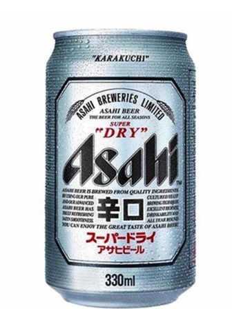 Пиво Асахі, Супер Драй / Asahi, Super Dry, Birra Peroni, ж/б, 5.2%, 0.33л
