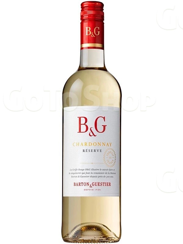 Вино Шардоне / Chardonnay, Barton &amp; Guestier, біле сухе 13% 0.75л