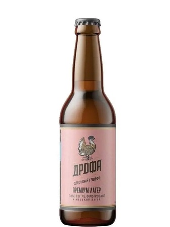 Пиво Дрофа, Преміум Лагер / Drofa, Premium Lager, 5%, 0.5л