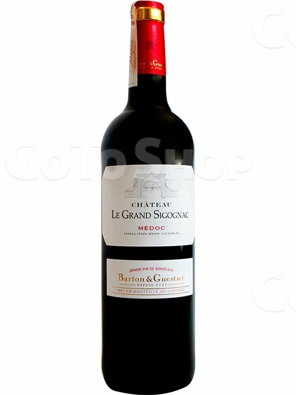 Вино Шато Ле Гранд Сігогнак / Chateau Le Grand Sigognac, Barton &amp; Guestier, червоне сухе 12.5% ​​0.75л
