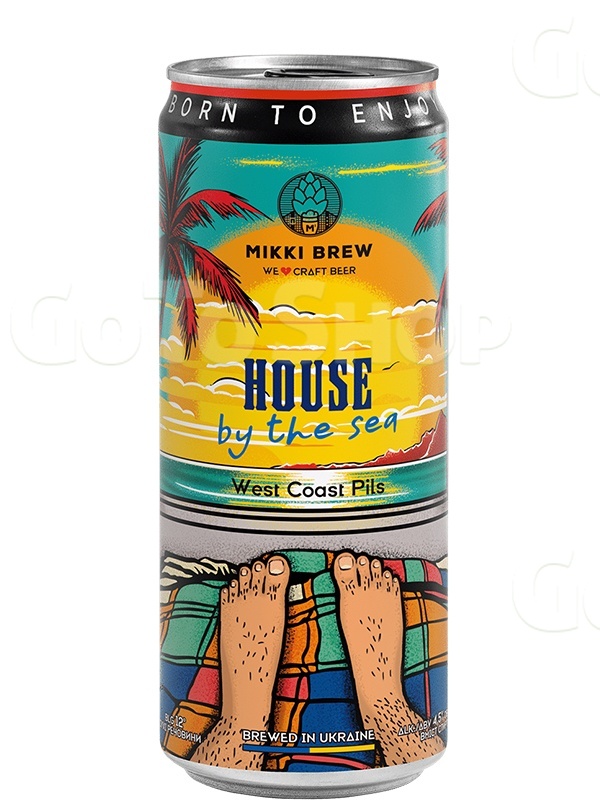 Пиво Хаус бай зе Сі, Міккі Брю / House by the Sea, Mikki Brew, Volynski Browar, ж/б, 4.5%, 0.33л