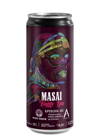Пиво Масаї, Міккі Брю / Masai, Mikki Brew, Volynski Browar, ж/б, 6%, 0.33л