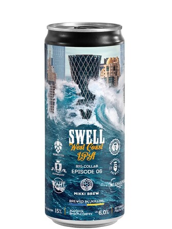 Пиво Свелл, Міккі Брю / Swell, Mikki Brew, Volynski Browar, ж/б, 6%, 0.33л