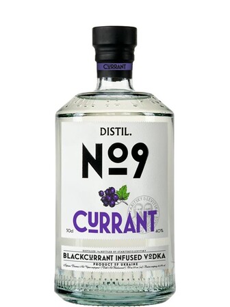 Горілка Дистил №9, Чорна Смородина / Distil №9, Blackcurrant, 40%, 0.5л