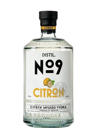 Горілка Дистил №9, Цитрон / Distil №9, Citron, 40%, 0.5л
