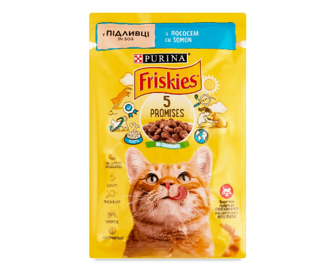 Корм для котів Friskies з лососем в підливці, 85г