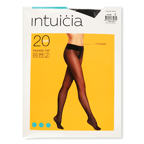Колготки жіночі Intuicia Fashion Top 20 чорні р. 2 шт
