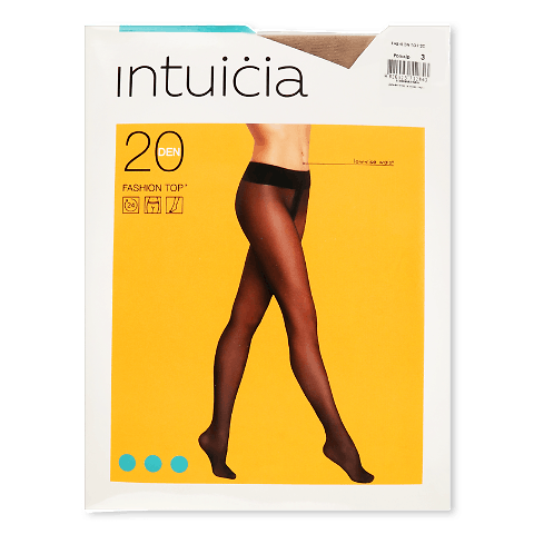 Колготки жіночі Intuicia Fashion Top 20 бежеві р. 3 шт