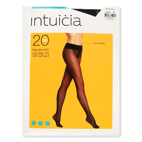 Колготки жіночі Intuicia Fashion Top 20 чорні р. 4 шт
