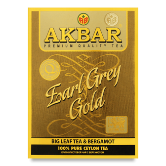 Чай чорний Akbar Gold Earl Grey 80г