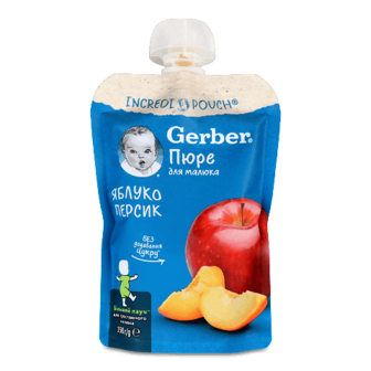 Пюре Gerber яблуко-персик 150г
